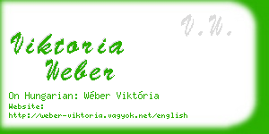 viktoria weber business card